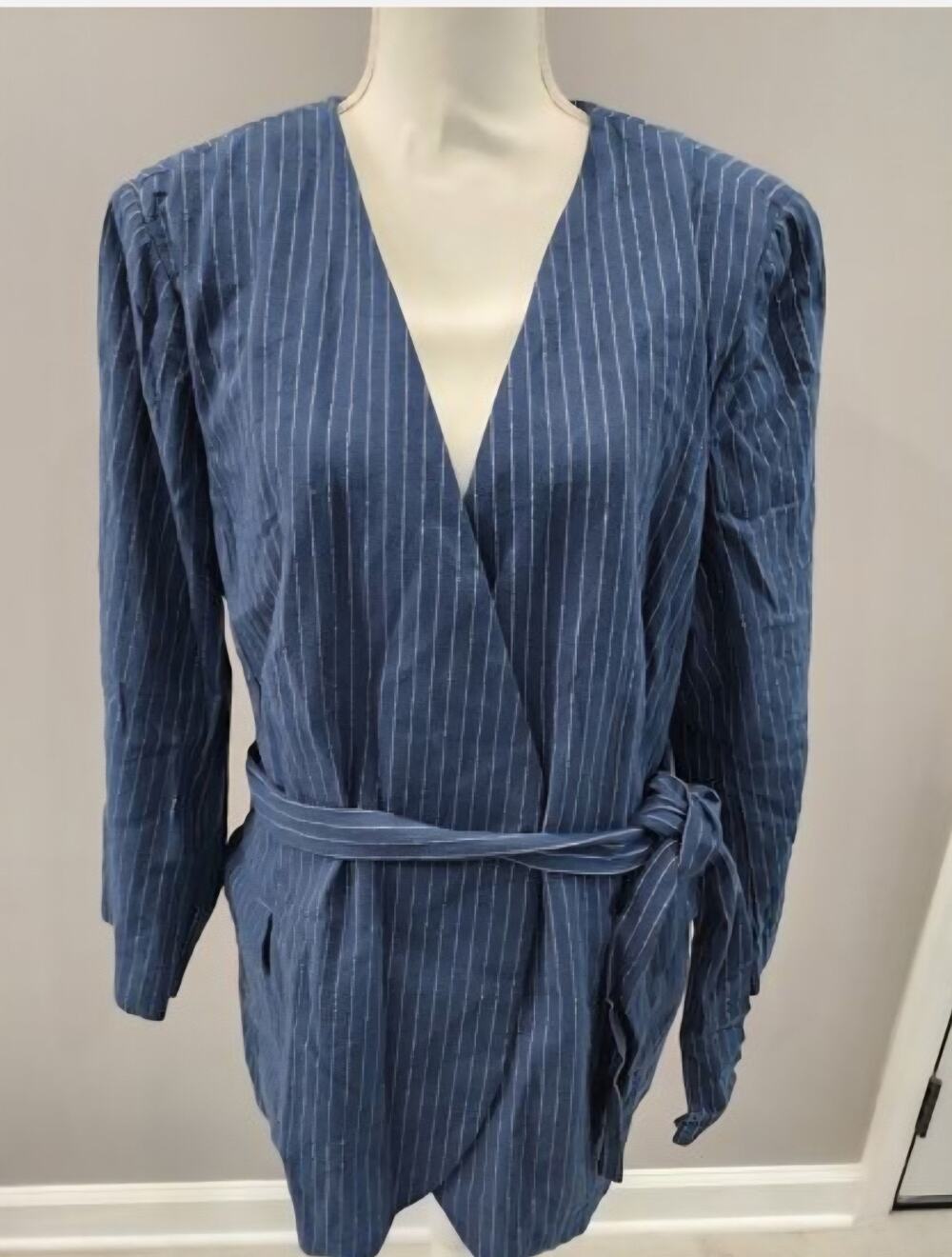 Lane Bryant Striped Blazer Top Plus Size 20 2X New With Tags